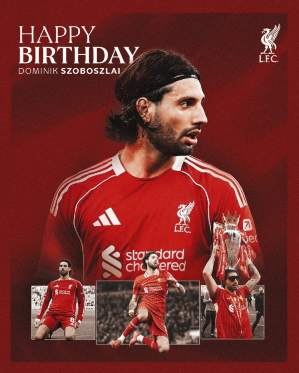 利物浦官方社媒晒海报，祝索博斯洛伊、基耶萨寿辰应许