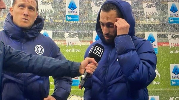 恰尔汗奥卢：赢下比赛有点运谈要素，咱们念念去到国米应该在的位置