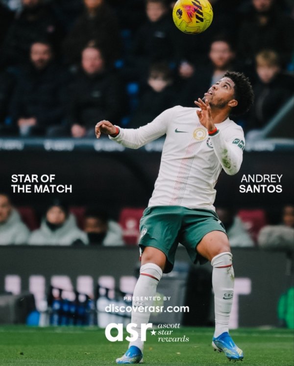 3次抢断+4次羁系！桑托斯当选对阵伯恩利一役切尔西队内最好球员