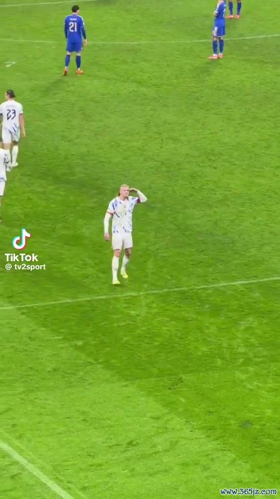 哈式敬礼🫡哈兰德庆祝时钗横鬓乱冲看台敬礼+凶狠貌点头